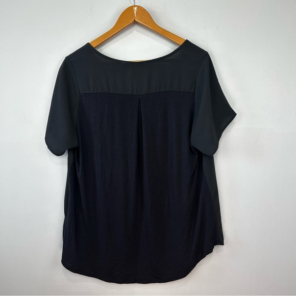 Tempted Hearts Grey Front Zip Detail Blouse 1X - Picture 6 of 6